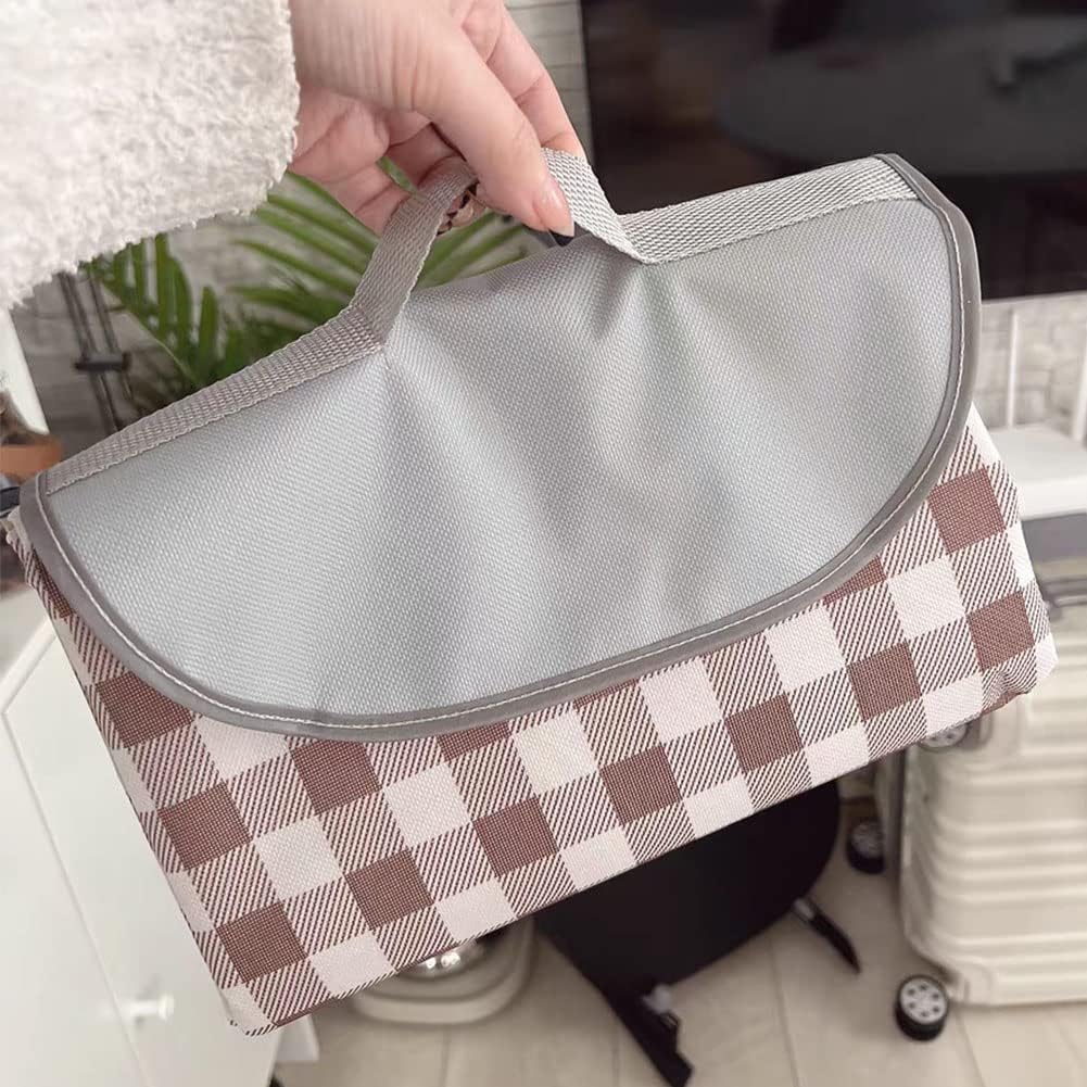 Extra Large Picnic Blanket Beach Blankets, 80''x80'' Picnic Mat Waterproof Sand Proof Foldable Portable for Outdoor Camping Hiking Travel Grass Park Music Festival Lawn Mats (brown, 80x80 inch) - Image 2